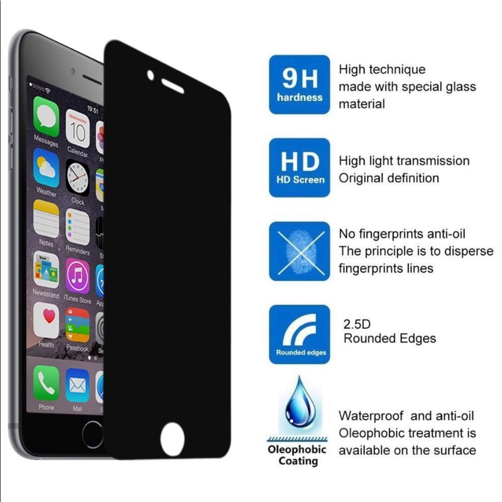 Iphone 6 Plus Protector Tempered Glass Privacy